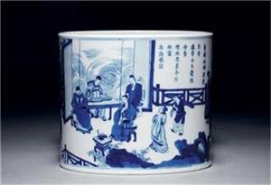 包頭市哪里可以現金收購康熙青花筆筒-中科商務網-香港跨國藝術品拍賣\上海金祁文化藝術交流